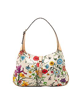 Gucci Flora New Jackie Canvas Shoulder Bag (view 1)