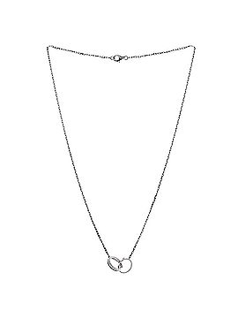 Cartier Love Interlocking Necklace 18K White Gold and Diamonds (view 2)