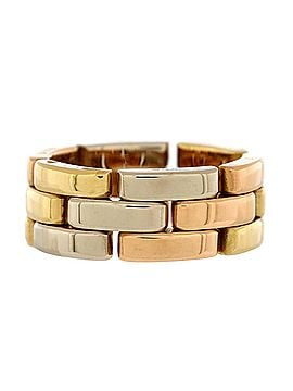 Cartier Maillon Panthere 3 Row Ring 18K Tricolor Gold (view 1)