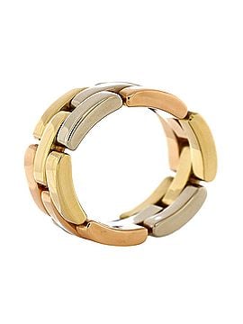 Cartier Maillon Panthere 3 Row Ring 18K Tricolor Gold (view 2)