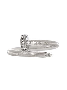 Cartier Juste un Clou Ring 18K White Gold with Diamonds (view 1)