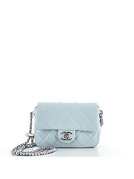 Chanel My Perfect Adjustable Chain Flap Bag Quilted Lambskin with Pearls Mini (view 1)