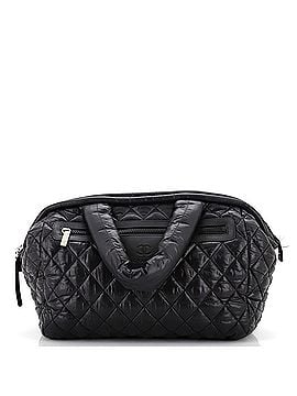 Chanel Coco Cocoon Bowling Bag Quilted Printed Nylon Medium (view 1)