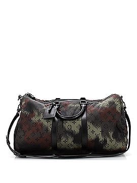 Louis Vuitton Keepall Bandouliere Bag Limited Edition Camouflage Monogram Nylon 50 (view 1)