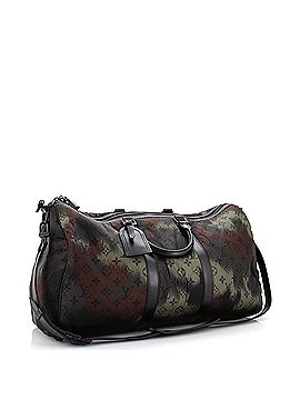 Louis Vuitton Keepall Bandouliere Bag Limited Edition Camouflage Monogram Nylon 50 (view 2)
