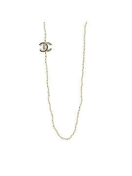 Chanel Vintage Allure Chain CC Long Necklace Faux Pearls and Metal with Lambskin and Crystals (view 1)