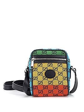 Gucci Interlocking G Patch Zip Messenger Bag Multicolor GG Canvas Mini (view 1)