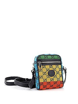 Gucci Interlocking G Patch Zip Messenger Bag Multicolor GG Canvas Mini (view 2)