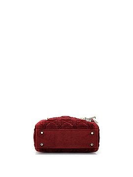 Christian Dior Lady Dior Chain Bag Cannage Quilt Velvet with Crystal Charms Mini (view 2)