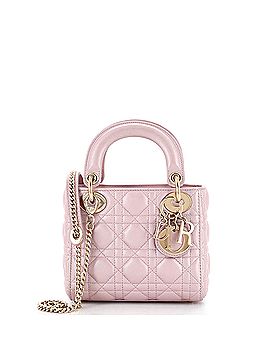 Christian Dior Lady Dior Chain Bag Cannage Quilt Iridescent Leather Mini (view 1)