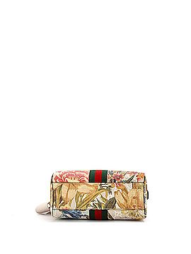 Gucci Ophidia Convertible Boston Top Handle Bag Water Flora GG Coated Canvas Mini (view 2)