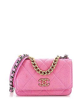Chanel 19 Wallet on Chain Quilted Denim (view 1)