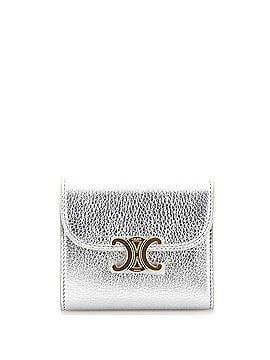 Céline Triomphe Trifold Wallet Leather Small (view 1)