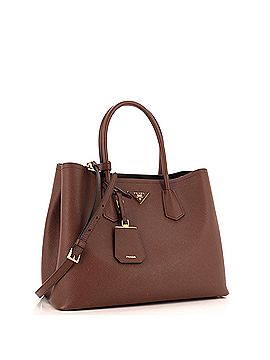 Prada Cuir Double Tote Saffiano Leather Large (view 2)