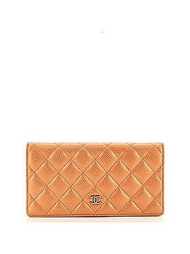 Chanel L-Yen Wallet Quilted Caviar (view 1)