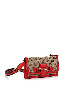 Gucci Lady Web Convertible Wallet GG Canvas with Leather (view 2)
