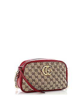 Gucci GG Marmont Shoulder Bag Diagonal Quilted GG Canvas Small (view 2)