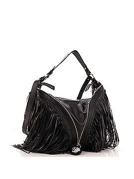 Versace Repeat Hobo Fringed Leather Large (view 2)