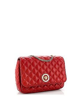 Versace Medusa Icon Chain Flap Bag Quilted Leather Mini (view 2)