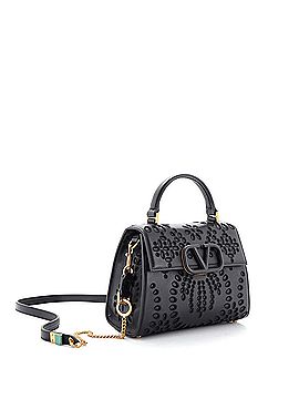 Valentino Garavani VSling Top Handle Bag Embroidered Leather Small (view 2)