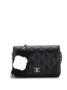 Chanel Camellia Bow Wallet on Chain Quilted Lambskin Mini (view 1)
