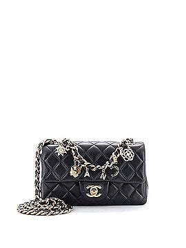 Chanel Coco Charms Classic Single Flap Bag Quilted Lambskin Mini (view 1)