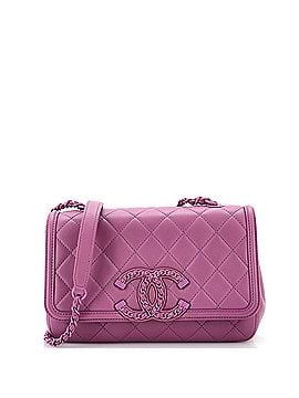 Chanel Filigree Flap Bag Quilted Lambskin with Chain Detail Small (view 1)