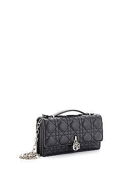 Christian Dior My Dior Top Handle Flap Bag Cannage Quilt Lambskin Mini (view 2)