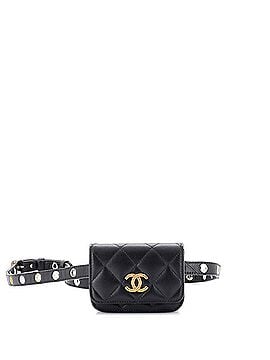 Chanel CC Flap Double Chain Belt Bag Quilted Goatskin Mini (view 1)