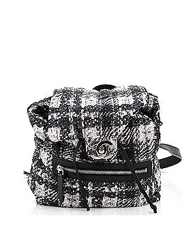 Chanel Front Zip Backpack Printed Nylon Small (view 1)