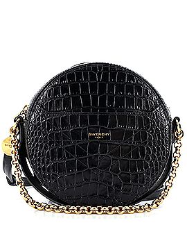 Givenchy Eden Round Crossbody Bag Crocodile Embossed Leather (view 1)
