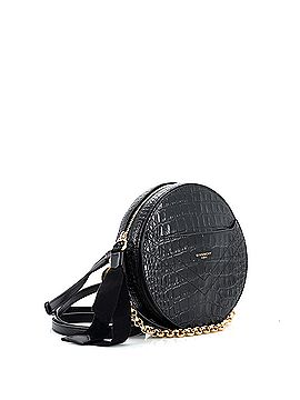 Givenchy Eden Round Crossbody Bag Crocodile Embossed Leather (view 2)