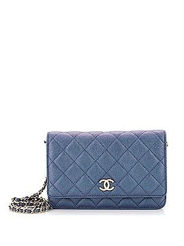 Chanel Wallet on Chain Quilted Iridescent Caviar (view 1)
