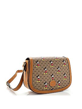 Gucci Disney Mickey Mouse Flap Shoulder Bag Printed Mini GG Coated Canvas Small (view 2)