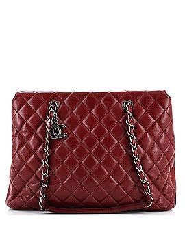 Chanel City Shopping Tote Quilted Caviar Large (view 1)