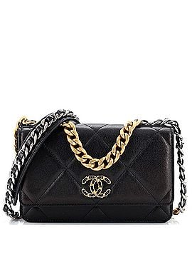 Chanel 19 Wallet on Chain Quilted Goatskin (view 1)