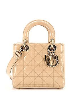 Christian Dior Lady Dior Bag Cannage Quilt Patent Small (view 1)
