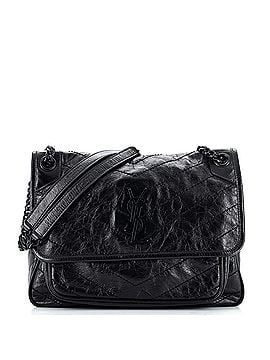 Saint Laurent Niki Chain Flap Bag Matelasse Chevron Leather Medium (view 1)