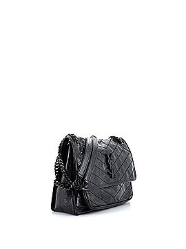 Saint Laurent Niki Chain Flap Bag Matelasse Chevron Leather Medium (view 2)