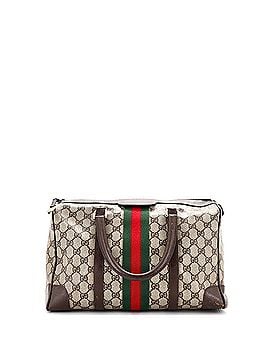 Gucci Vintage Web Boston Bag GG Coated Canvas Large (view 1)