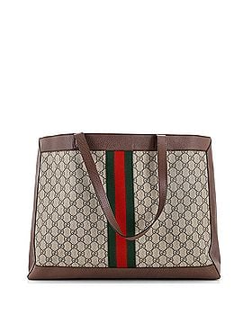 Gucci Ophidia Soft Open Tote GG Coated Canvas East West (view 2)