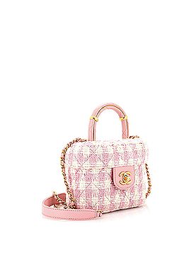 Chanel Crush Top Handle Flap Bag Quilted Tweed Mini (view 2)