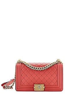 Chanel Boy Flap Bag Quilted Lambskin Old Medium (view 1)