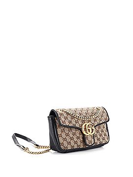 Gucci GG Marmont Flap Bag Diagonal Quilted GG Canvas Small (view 2)