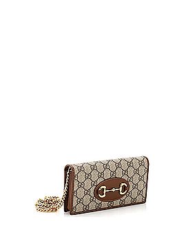 Gucci Horsebit 1955 Chain Wallet GG Coated Canvas (view 2)