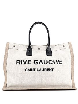 Saint Laurent Rive Gauche Shopper Tote Canvas Large (view 1)