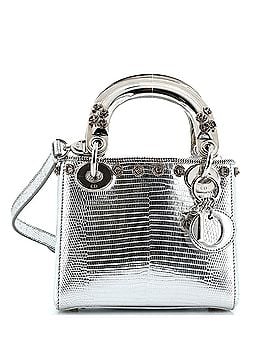 Christian Dior Lady Dior Bag Lizard with Metal Applique Mini (view 1)