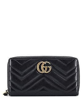 Gucci GG Marmont Zip Around Wallet Matelasse Leather (view 1)