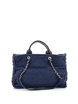 Chanel Double Face Deauville Tote Fringe Quilted Canvas Large (view 2)