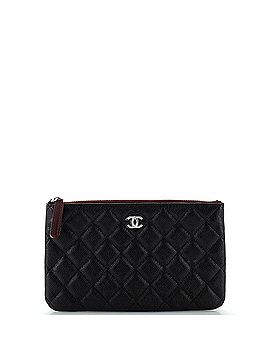 Chanel Classic O Case Pouch Quilted Caviar Small (view 1)